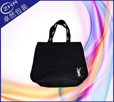 黑色刺绣帆布袋