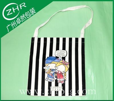 单肩卡通帆布袋