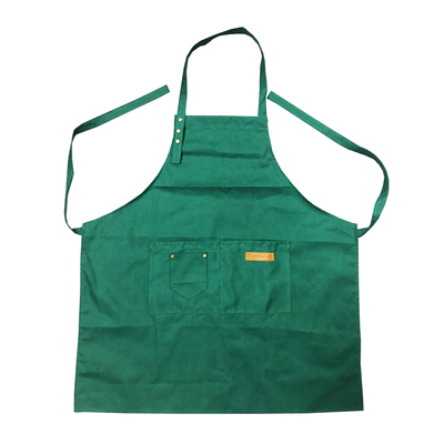 绿色带外袋围裙 （Green Apron With Outer Pocket）